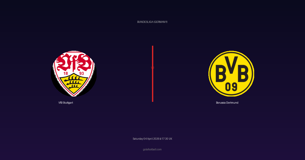 Match Preview: VfB Stuttgart vs Borussia Dortmund - prediction, team news, live stream