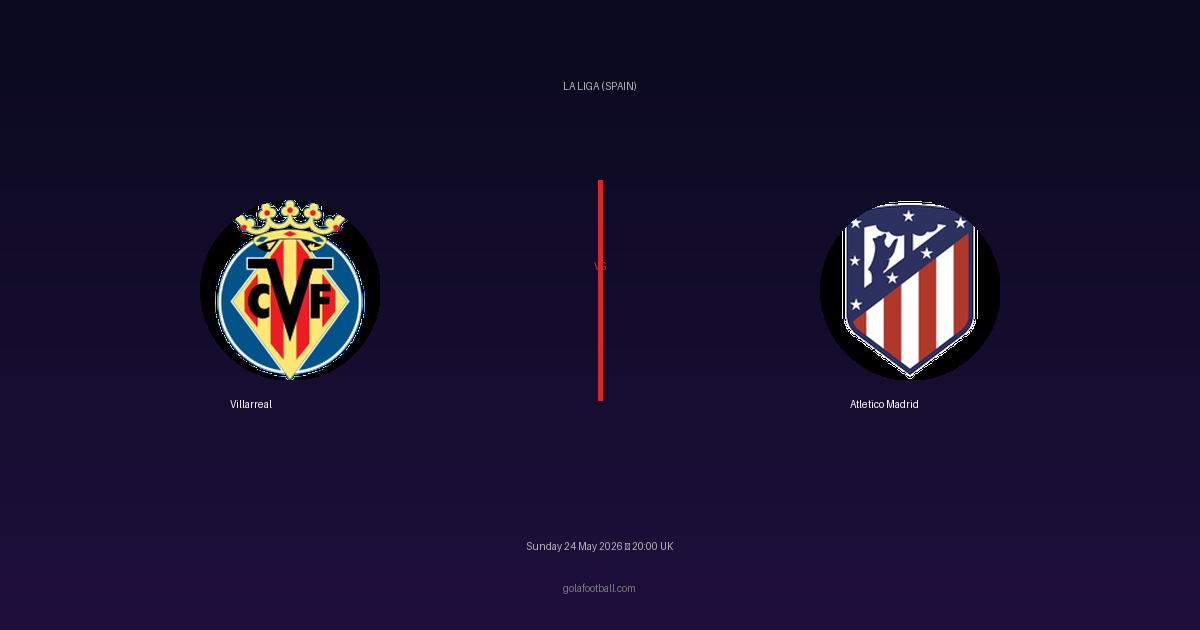 Match Preview: Villarreal vs Atletico Madrid - prediction, team news, live stream