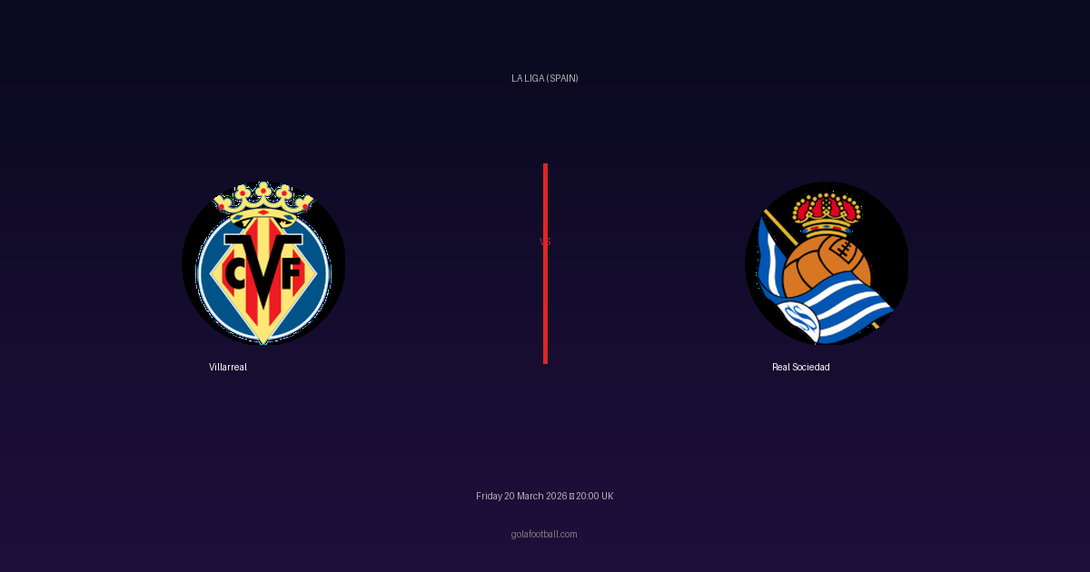 Match Preview: Villarreal vs Real Sociedad - prediction, team news, live stream