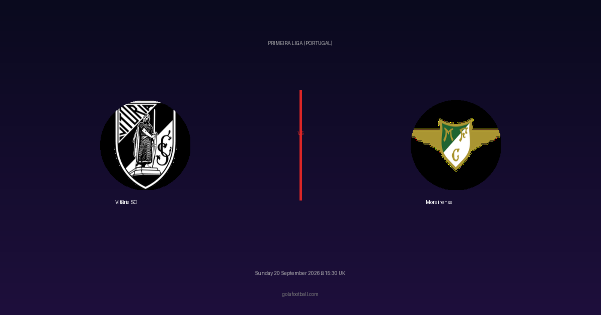 Match Preview: Vitória SC vs Moreirense – Primeira Liga (Portugal)