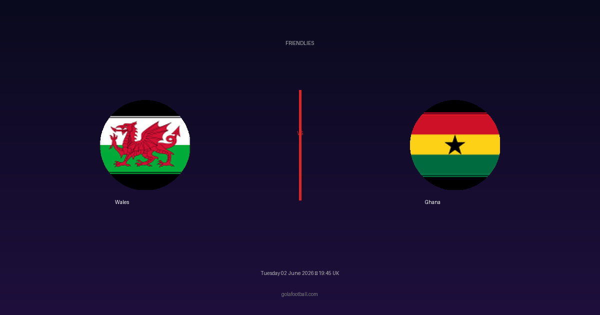 Match Preview: Wales vs Ghana - prediction, team news, live stream