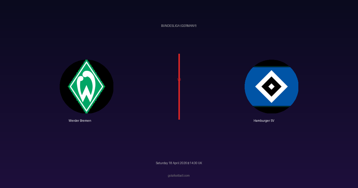 Match Preview: Werder Bremen vs Hamburger SV - prediction, team news, live stream
