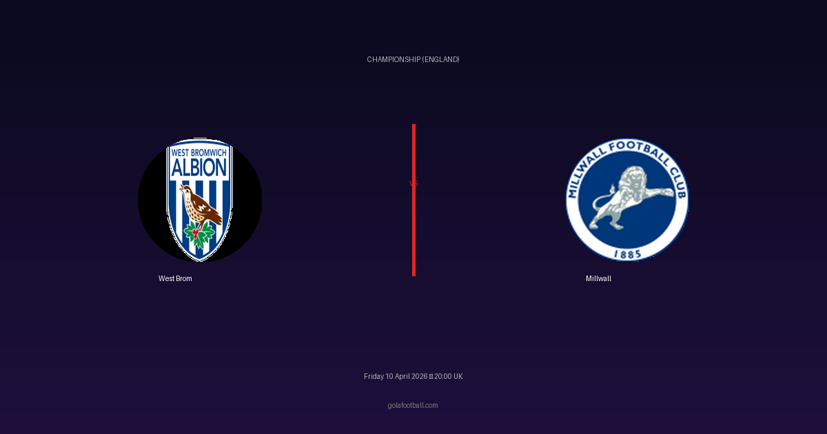 Match Preview: West Brom vs Millwall - prediction, team news, live stream