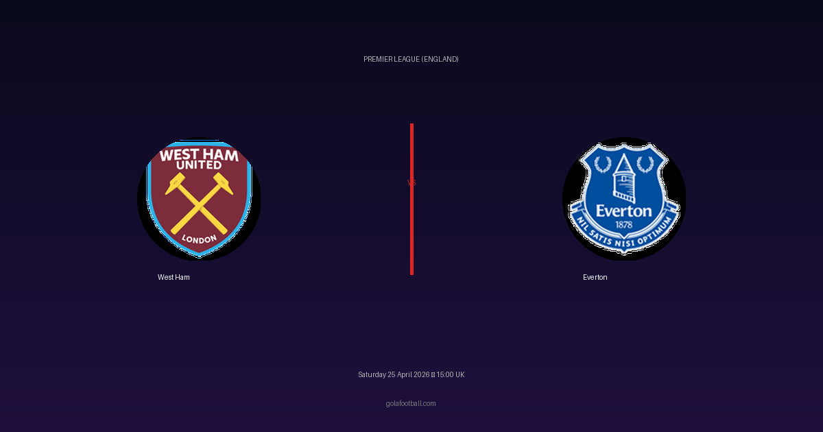Match Preview: West Ham vs Everton - prediction, team news, live stream
