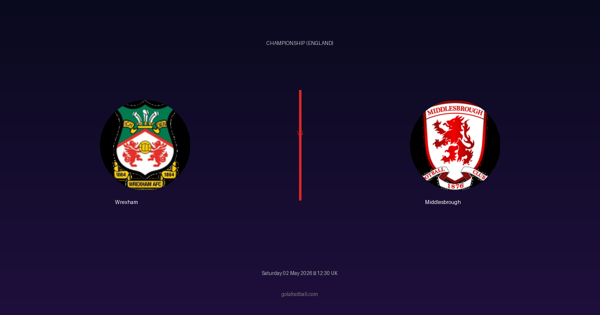 Match Preview: Wrexham vs Middlesbrough - prediction, team news, live stream